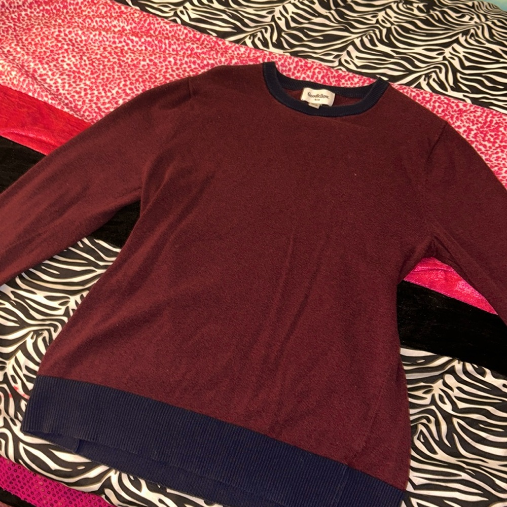 Maroon Autumnal Goodfellow Sweater